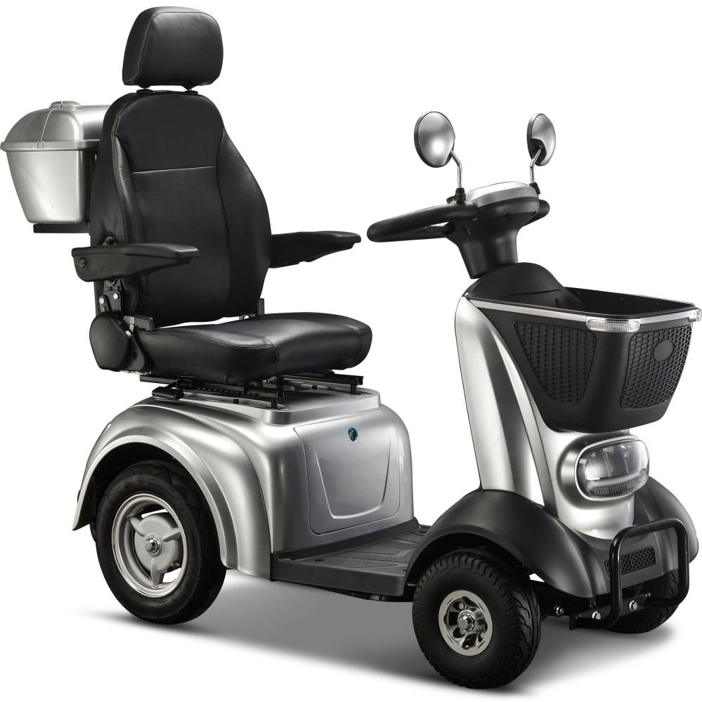  SCOOTERS  - IVA Q1000 Zilver Voorkant Koffer